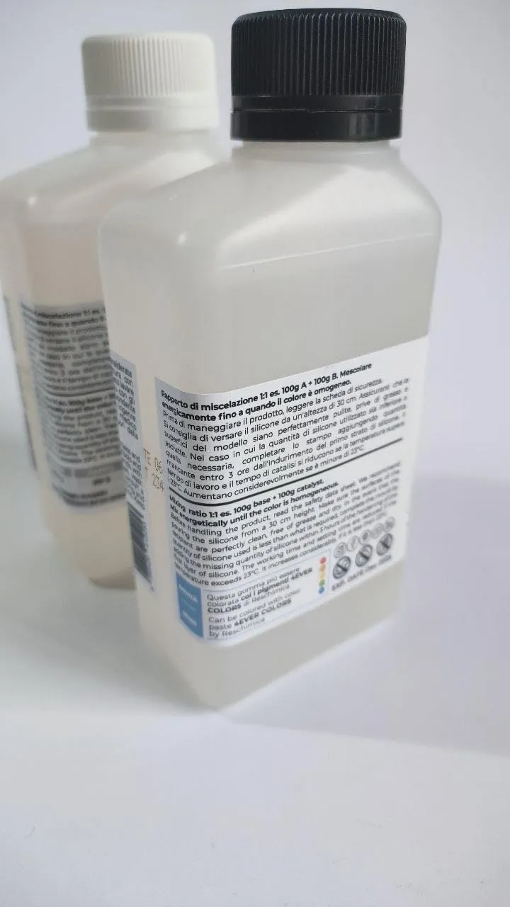 Reschimica R Pro Glass gomma siliconica traslucida 1 kg 12 Shore