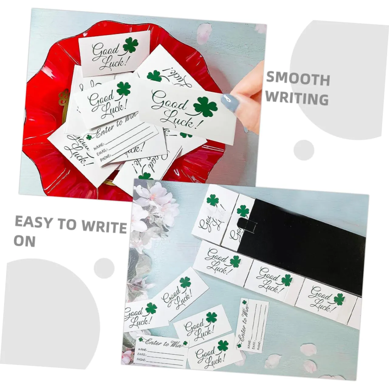 Angoily Biglietti Lotteria Verdi Carta 200 Pezzi