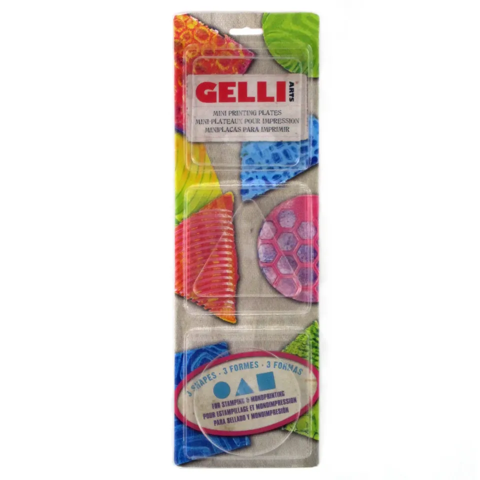 Gelli Arts Minis piastra gel set 3 pezzi 7,6 cm forme