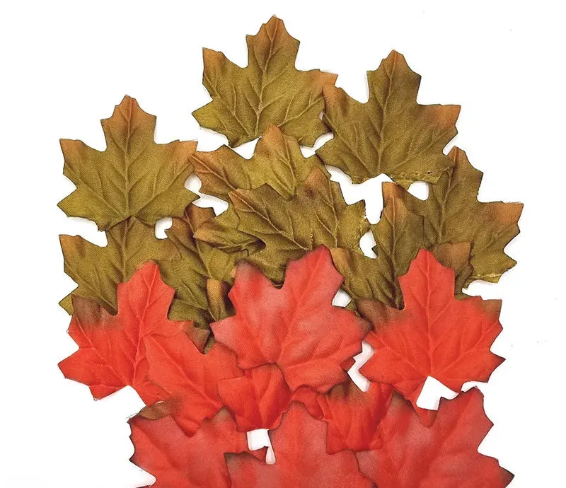 Deco Foam Foglie Platano tessuto 5 cm decorative