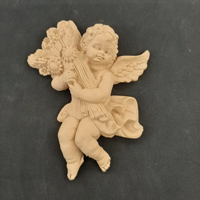 Deco Foam 2891 Angelo decoro legno 14,5x13 cm intagliato