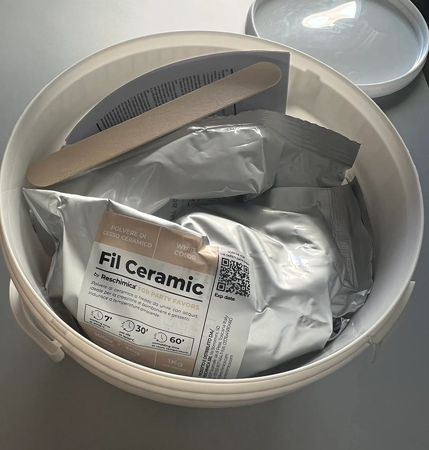 Reschimica Love Cast Kit Calco Mani Coppia Famiglia Alginato Gesso