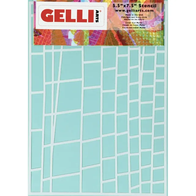 Gelli Arts Ladder stencil architettura 5x7 riutilizzabile