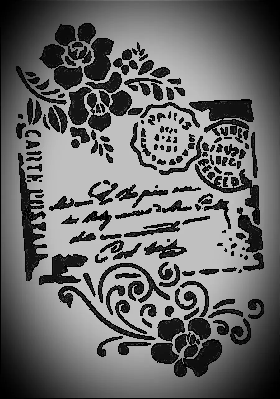 Deco Foam YZ139 stencil 21x30 cm riutilizzabile
