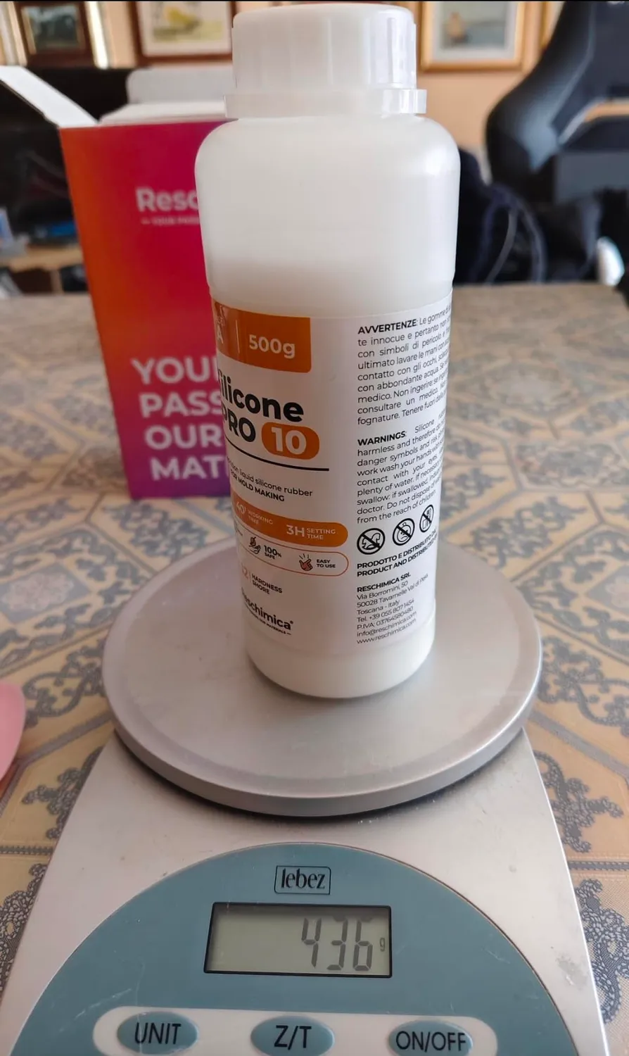 Reschimica R PRO 10 silicone per stampi 1 kg morbido
