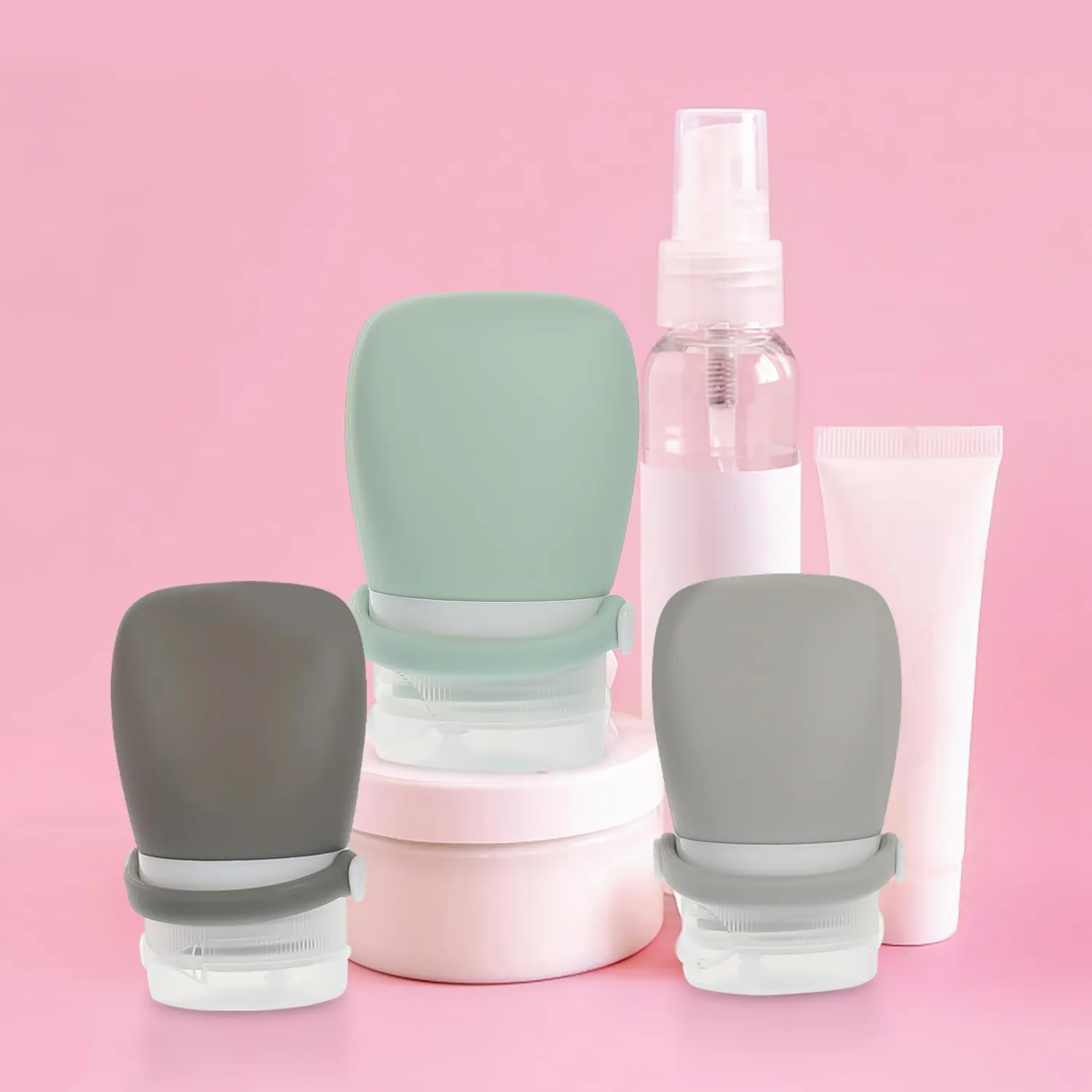 Angoily Flaconi Viaggio Silicone 30ml 4 Pezzi Antigoccia
