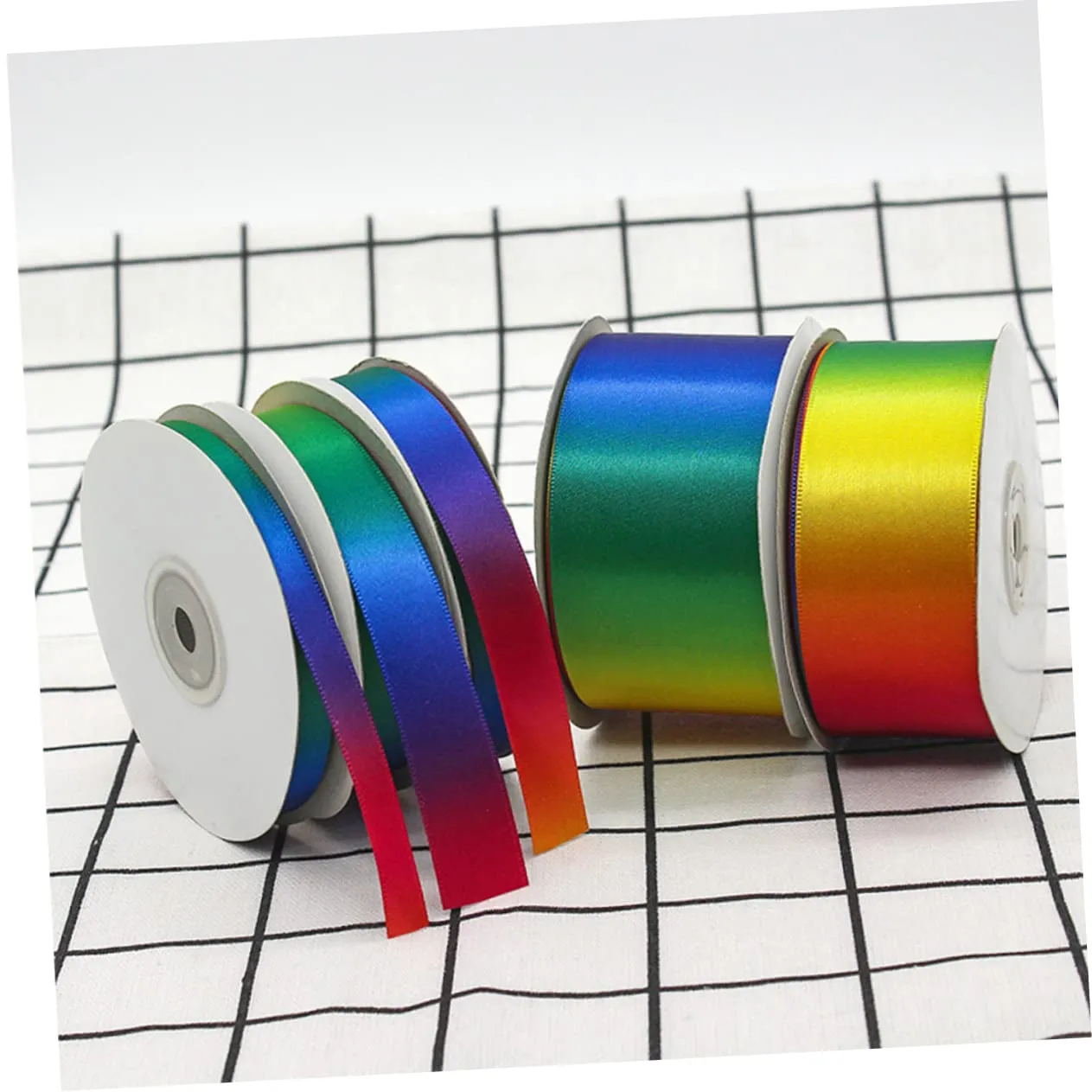 Angoily nastro regalo poliestere arcobaleno 22 m x 2,5 cm