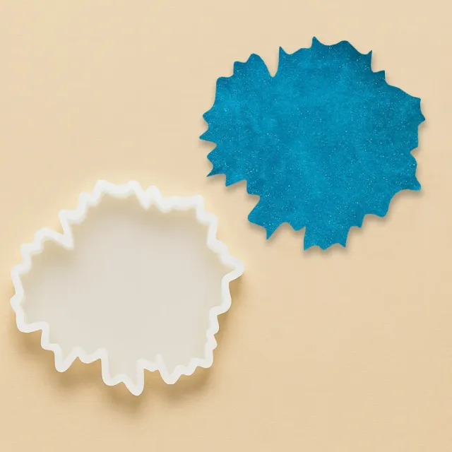 Naturesin Geode stampo silicone sottobicchieri 9 cm bianco