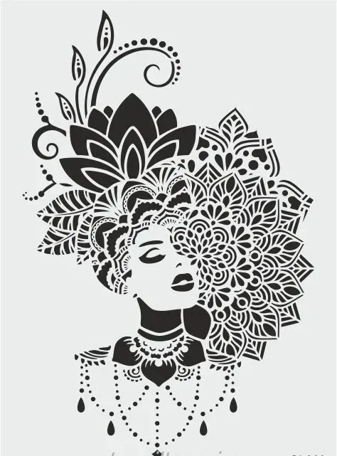 Deco Foam SL066 stencil 25x35 cm riutilizzabile