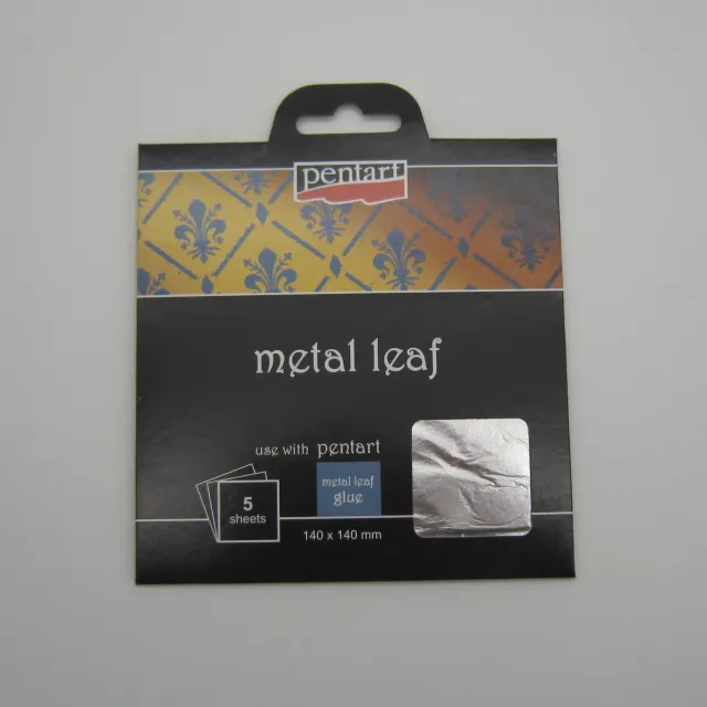 Deco Foam foglia metallica argento 5 fogli