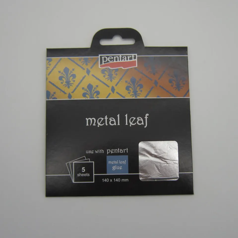 Deco Foam foglia metallica argento 5 fogli