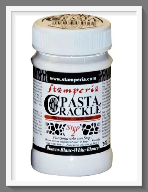 Stamperia Step 2 White 5001161 pasta craquelé 100 ml