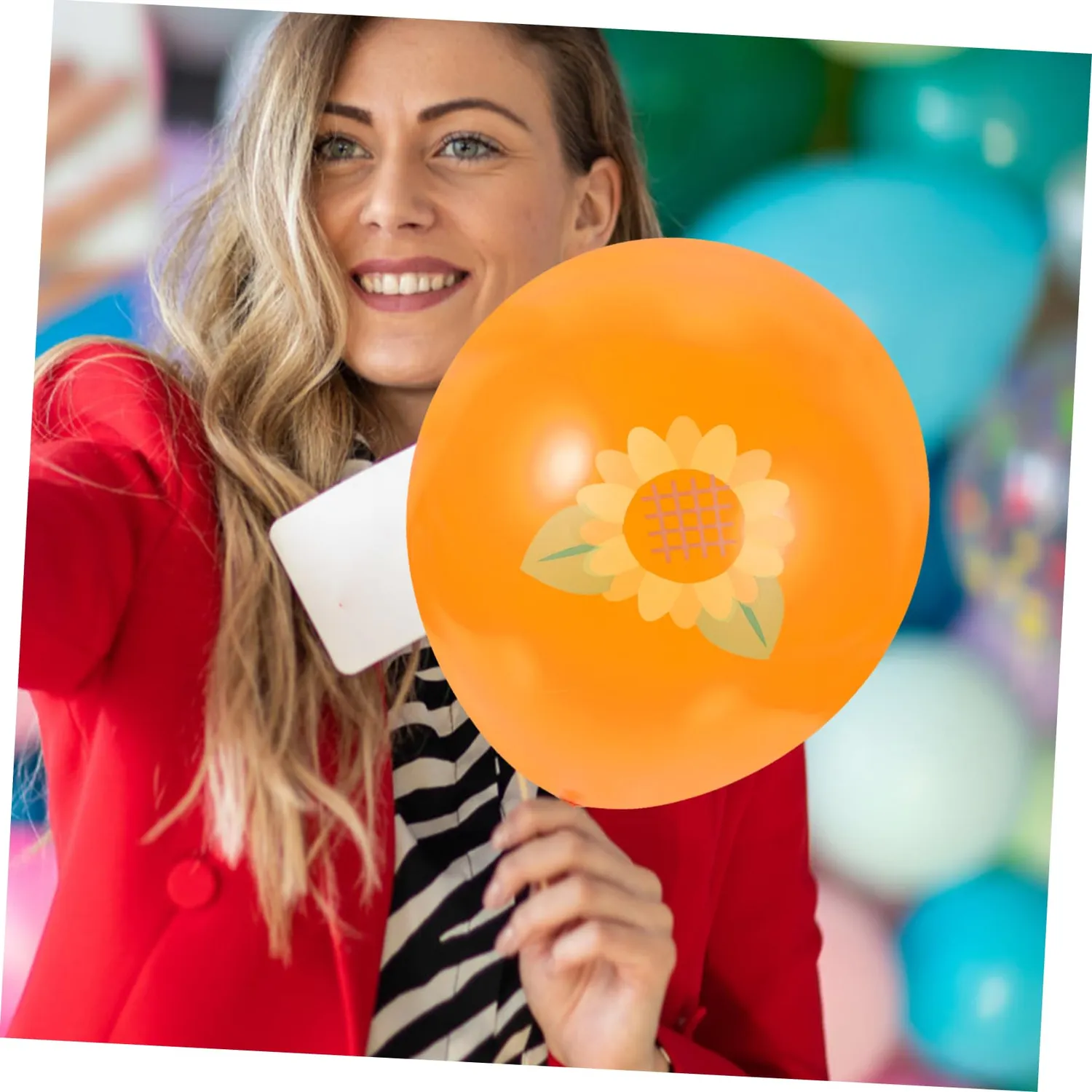 Angoily palloncini girasole 15 pezzi per feste estive