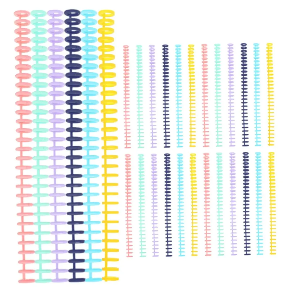 Angoily Anelli Rilegatura 30 Fori Plastica 30 Pezzi Lisci