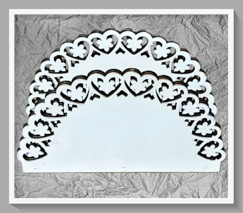 Deco Foam LG87787 portatovaglioli legno 16,5x10x6 cm grezzo