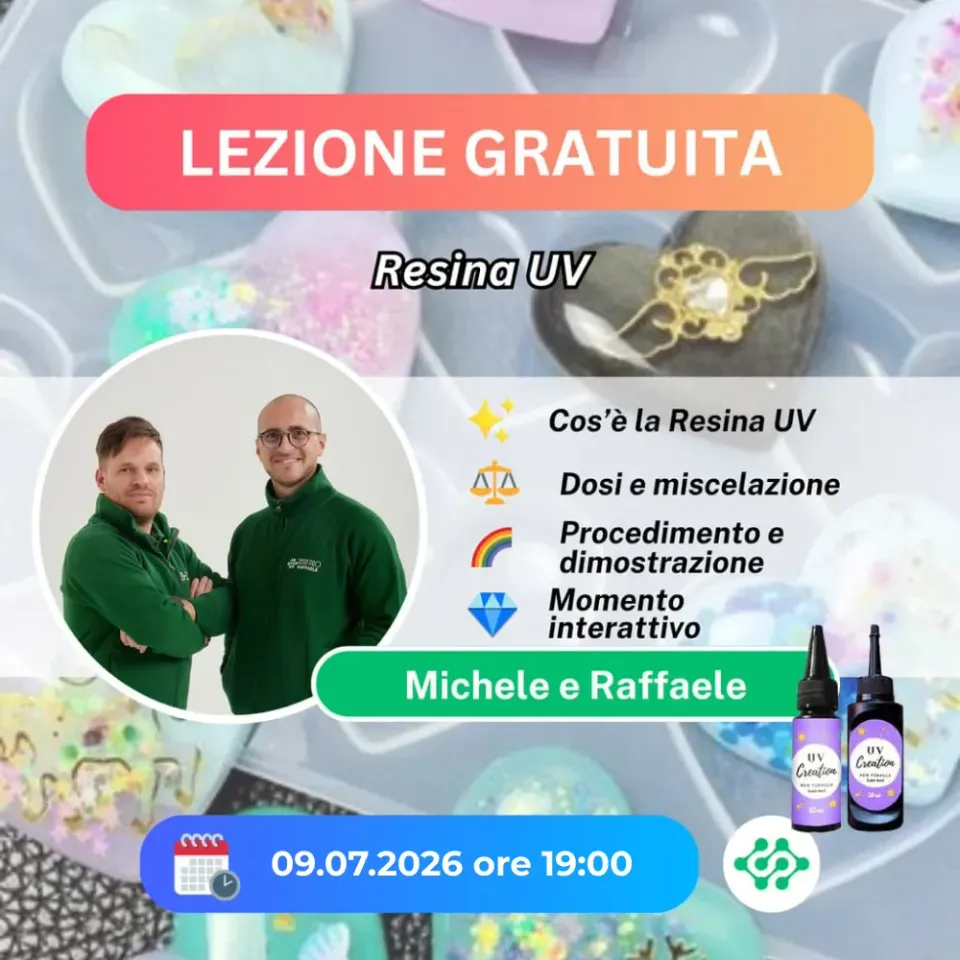 Naturesin Scopri la Resina UV lezione gratuita online