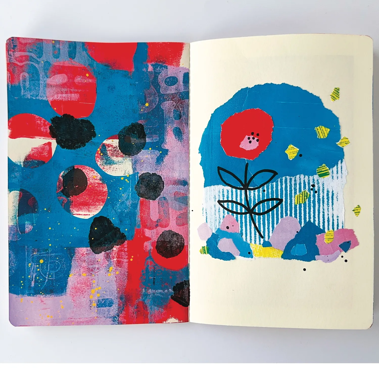Gelli Arts Journal Kit stampa gel con piastra 3x5 e journal