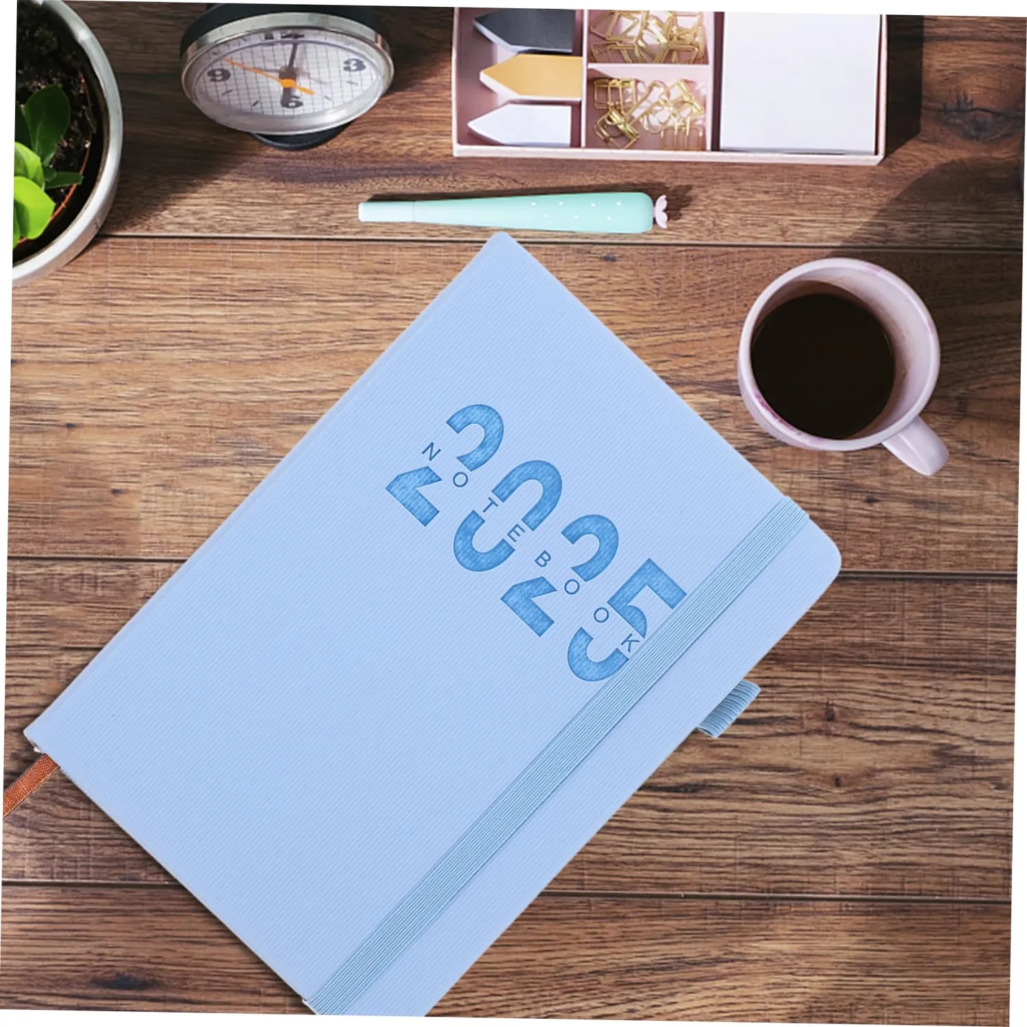 Angoily agenda planner 2025 settimanale mensile blu