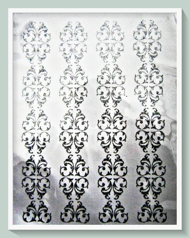 Deco Foam S-13 transfer glitter argento 17x25cm