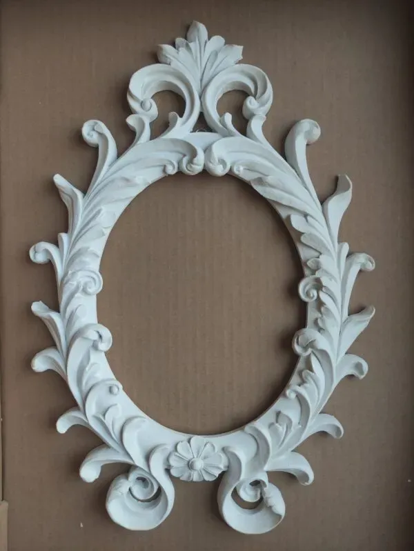 Deco Foam CE08 cornice porcellana 25x40cm bianca