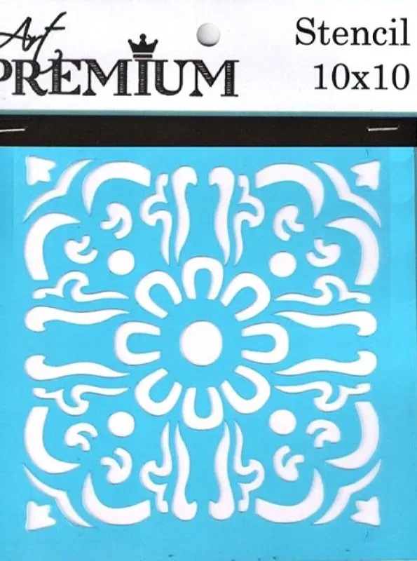 Art Premium 2900610 stencil 10x10 cm motivo centro
