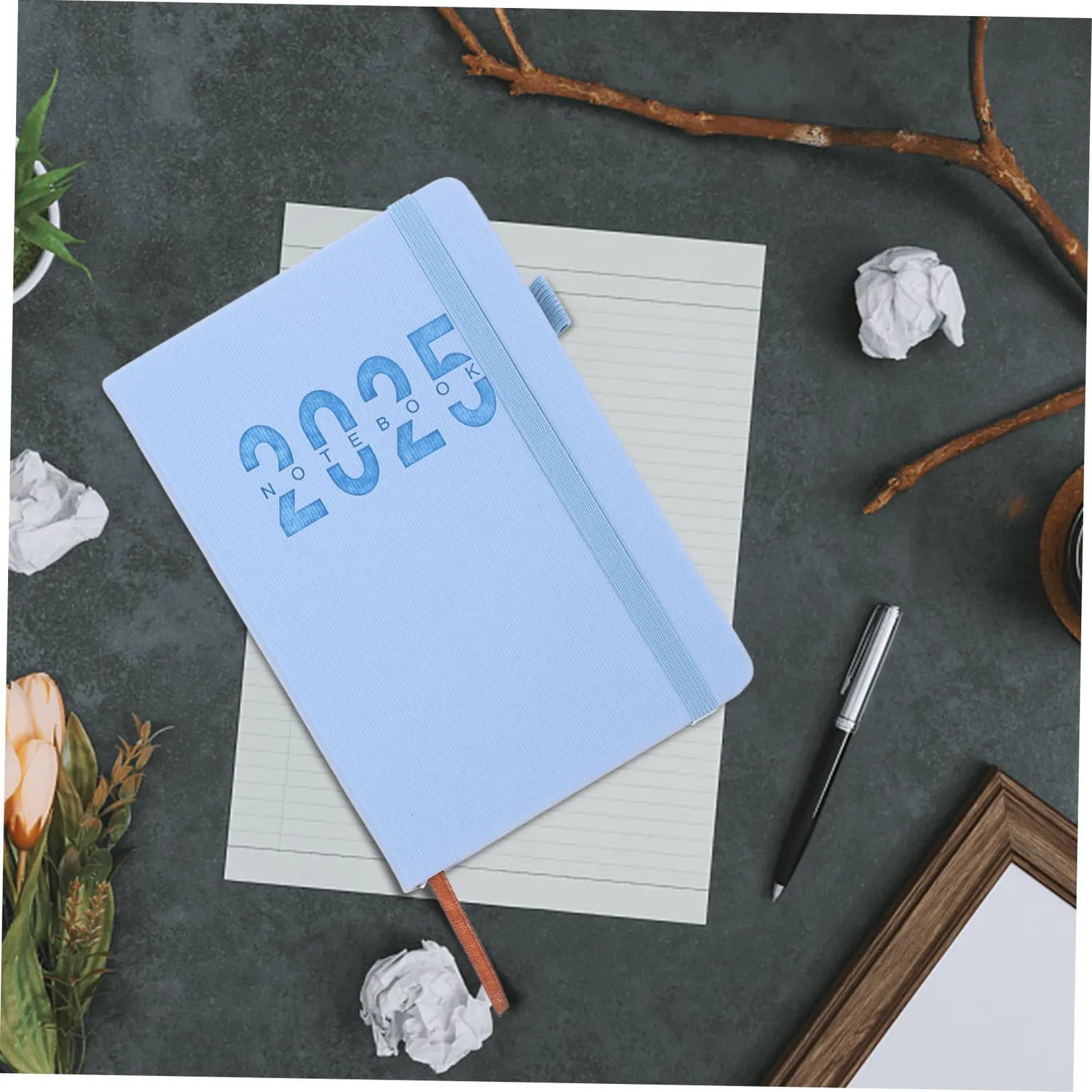 Angoily agenda planner 2025 settimanale mensile blu