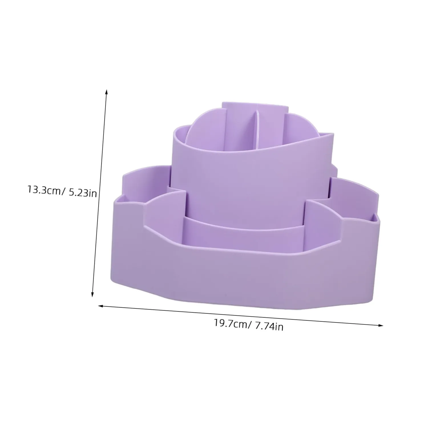 Angoily Portapenne Girevole Scrivania Viola Organizer