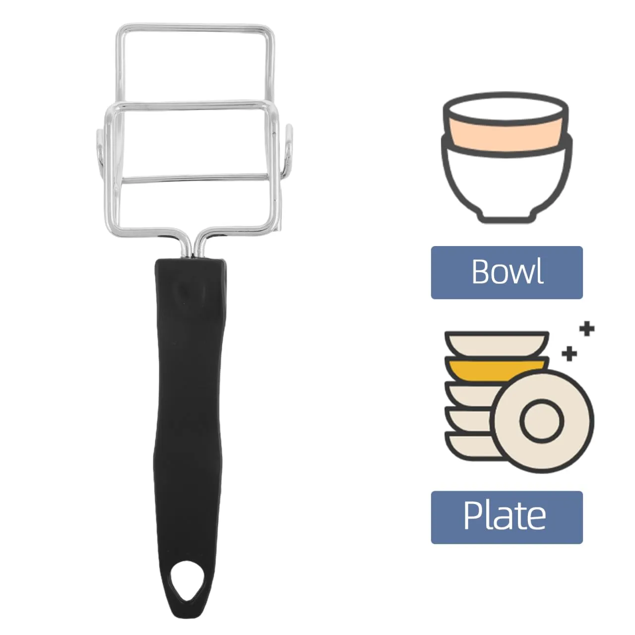 Angoily Pinza Piatti Caldi Cromata 20 cm Cucina