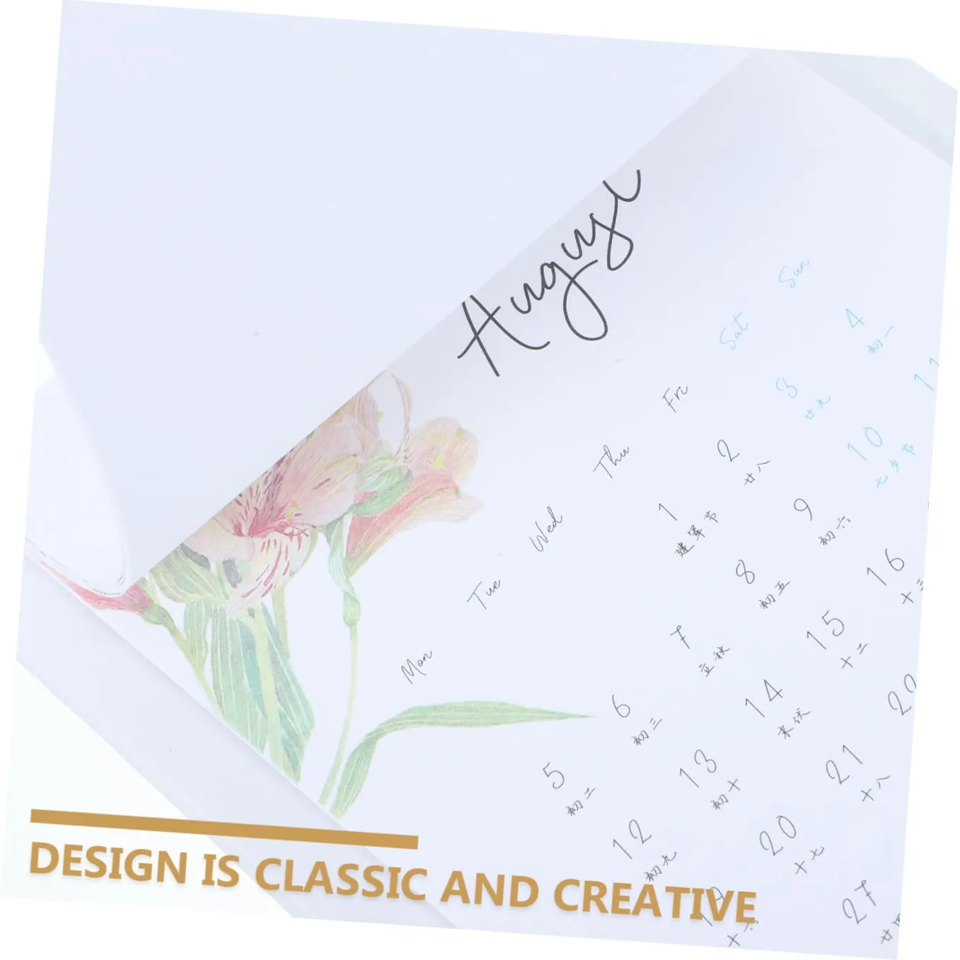 Angoily Calendario da Tavolo Mensile Piccolo Carta