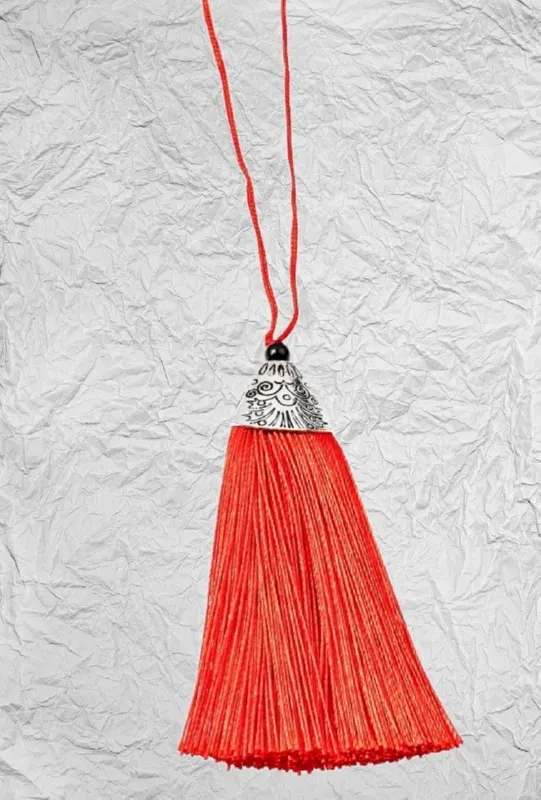 DecoFoam nappa rossa 8cm 2pz cappuccio metallo