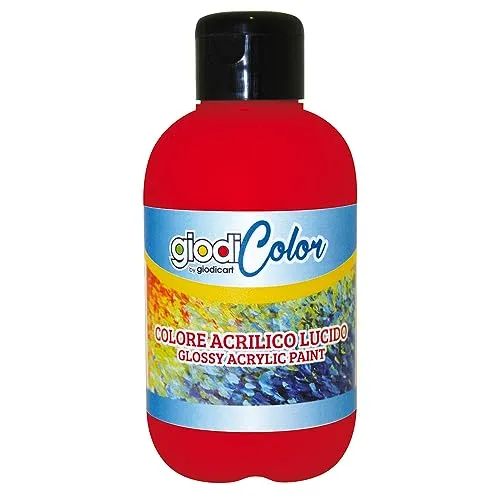 Giodicart Giodicolor tempera acrilica 500 ml rosso lucido