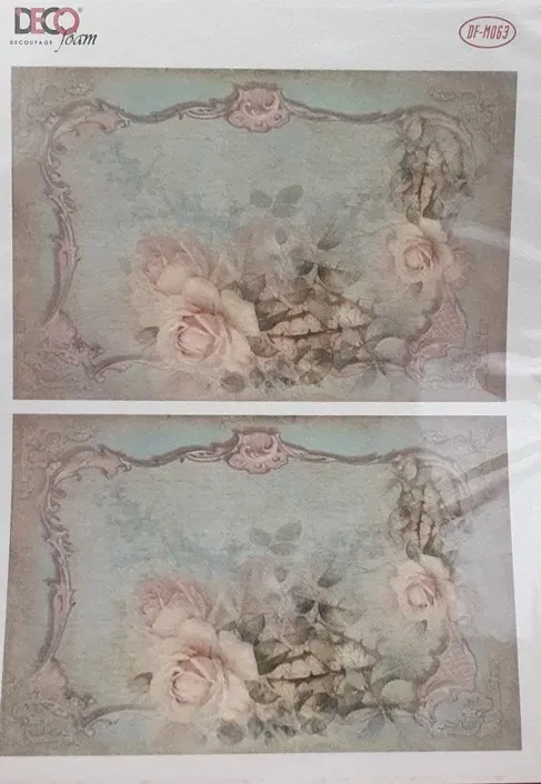 Deco Foam Tela DF-M063 carta di riso adesiva A4