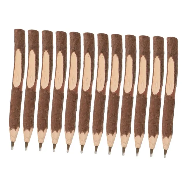Angoily Penne Legno Ramo Albero 12 Pezzi Nero