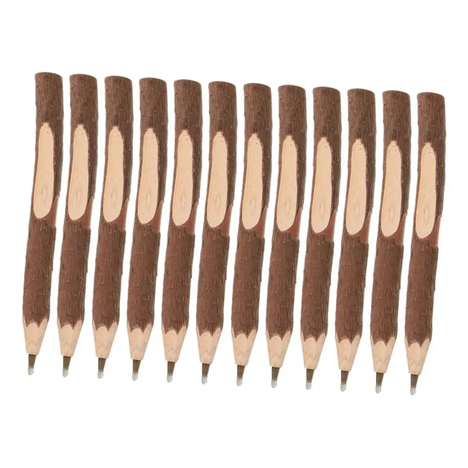 Angoily Penne Legno Ramo Albero 12 Pezzi Nero