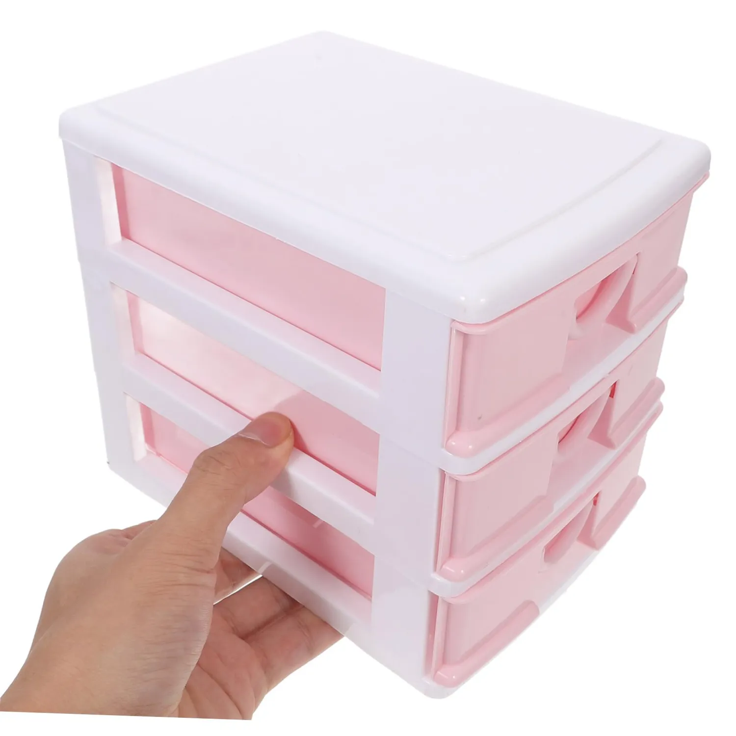 Angoily Organizer Trucchi con Cassetti Trasparente Rosa