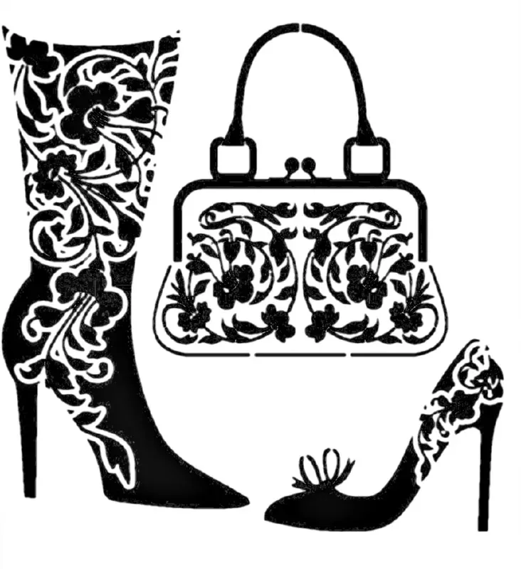Decofoam S114 stencil decorativo 25x25cm riutilizzabile
