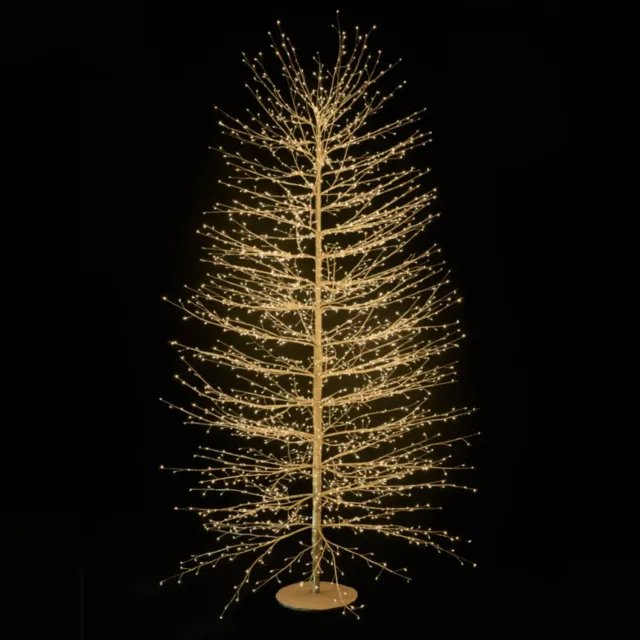 Giodicart Faggio albero luminoso 210 cm 2700 LED oro