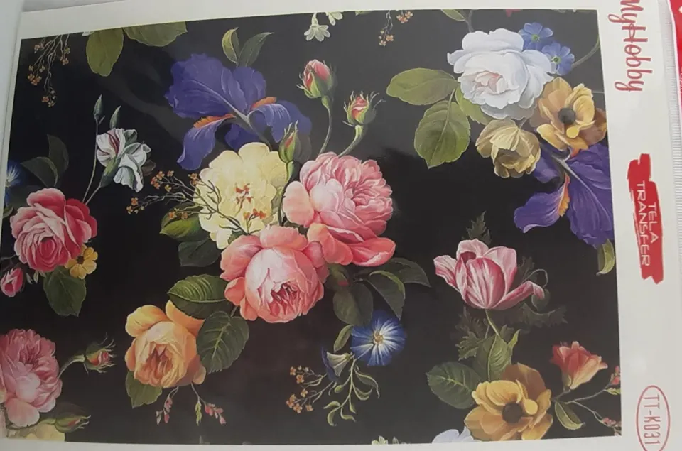 Deco Foam TT-K031 carta di riso 25x35 cm effetto tela