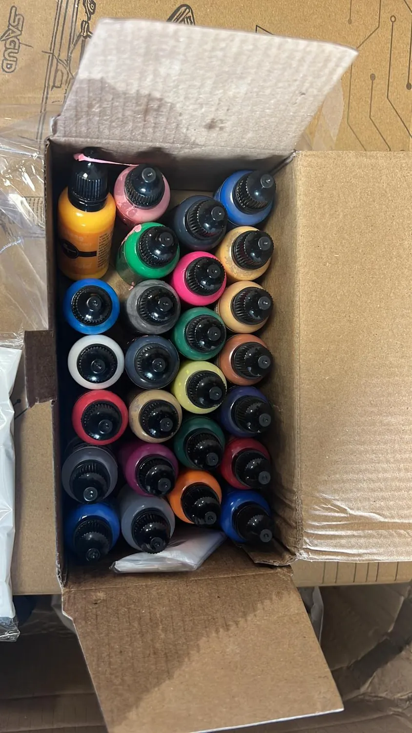 Sigwong Set 26 Colori Acrilici Aerografo 20ml Pronti all'Uso