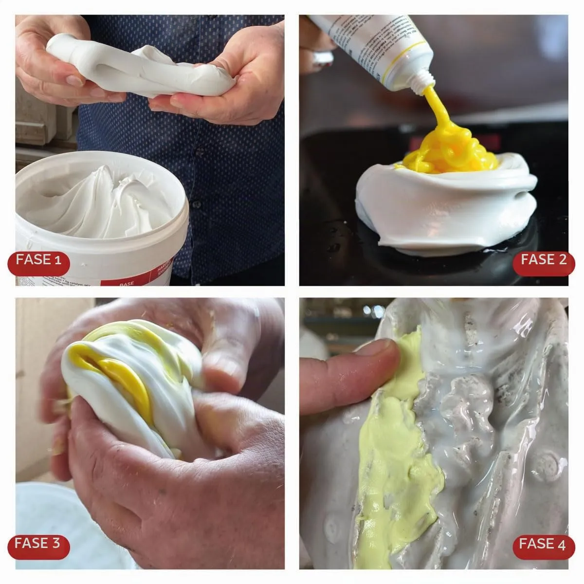 Reschimica R Sculpt gomma siliconica in pasta 10 kg verticale