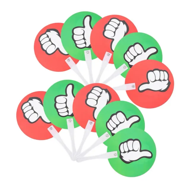 Angoily Thumbs Up Paddles 40 pezzi Sì No plastica voto