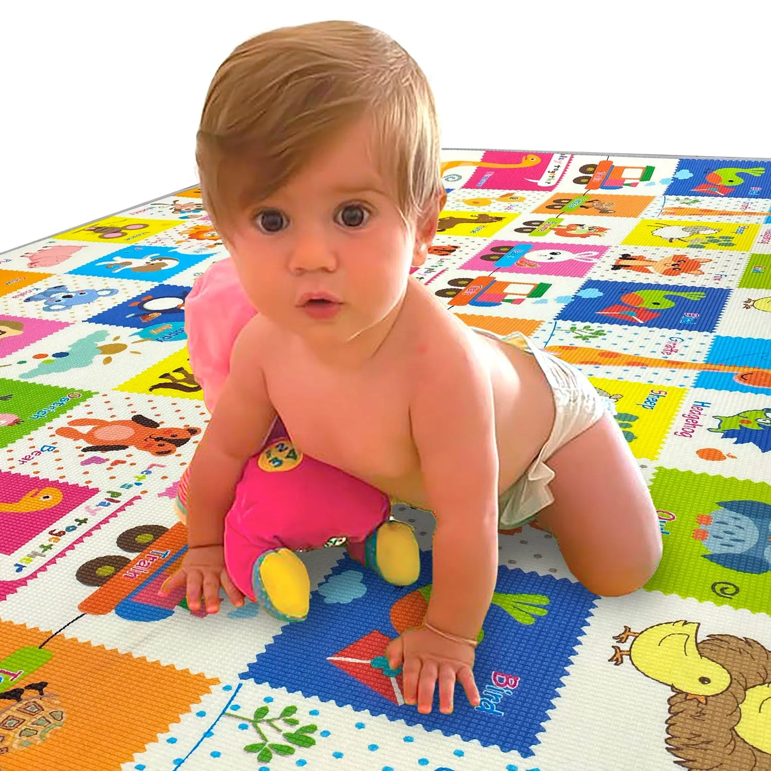 Giodicart Maxi Tappeto Gioco Arrotolabile 200x150 bifacciale