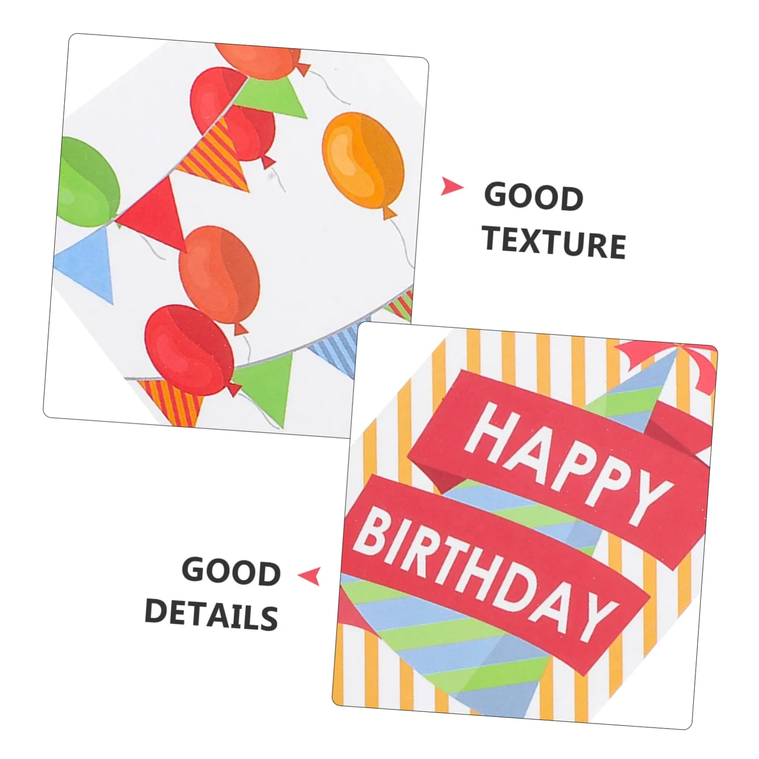 Angoily Biglietti Compleanno Assortiti 150 Pezzi con buste colorati
