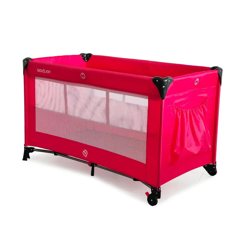 Giodicart GioJoy Comfort lettino viaggio rosso pieghevole 2 livelli