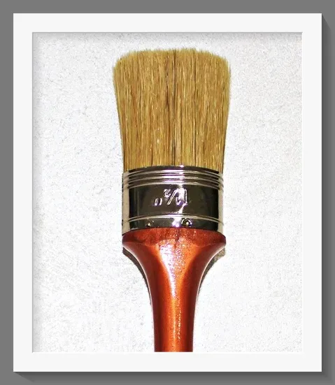 Deco Foam E-0903016 pennello ovale 1,5" setola bianca