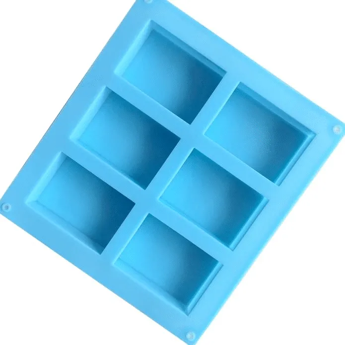 ArtSoap stampo rettangolare sapone 6 saponette silicone