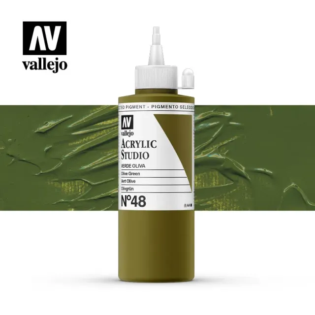 Vallejo Acrylic Studio N.48 colore acrilico 200ml coprente