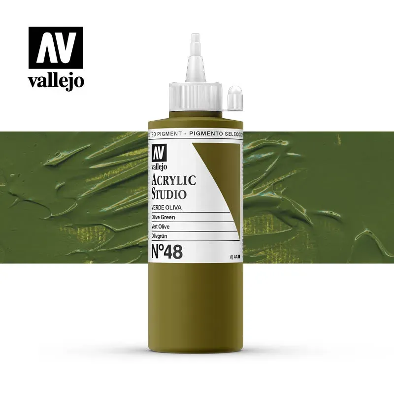 Vallejo Acrylic Studio N.48 colore acrilico 200ml coprente