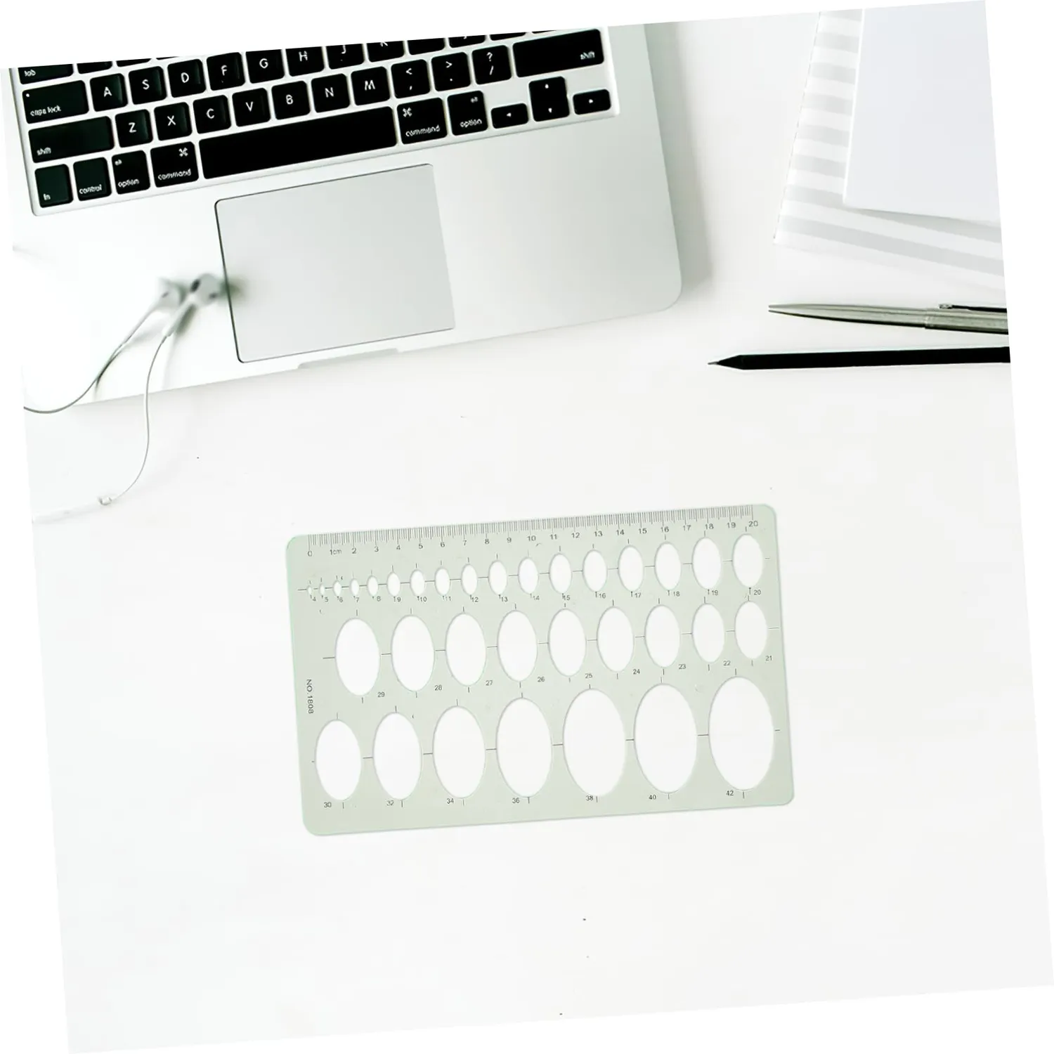 Angoily Stencil Circolari Plastica 9 Pezzi Verde Misure Miste
