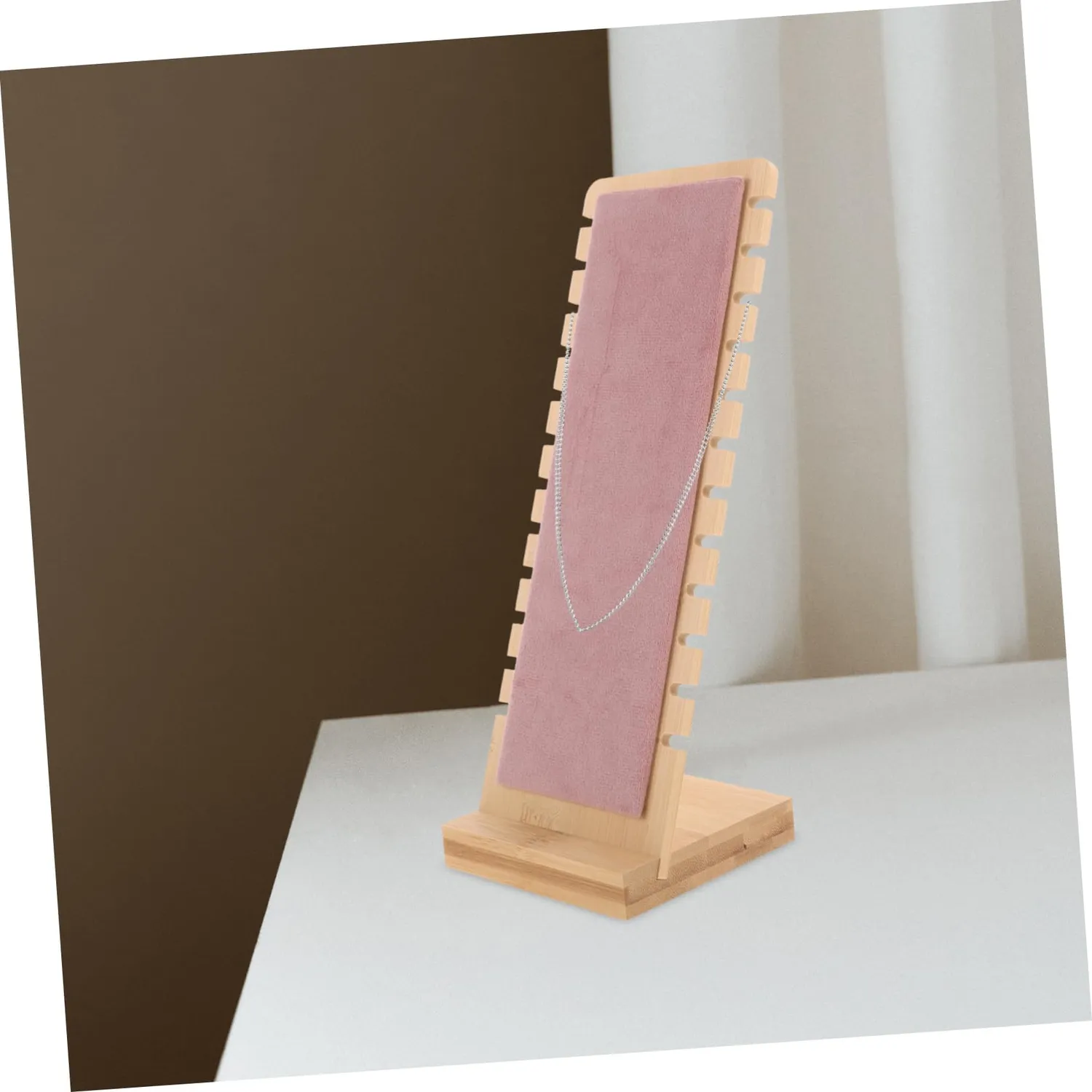 Angoily porta collane legno da tavolo espositore